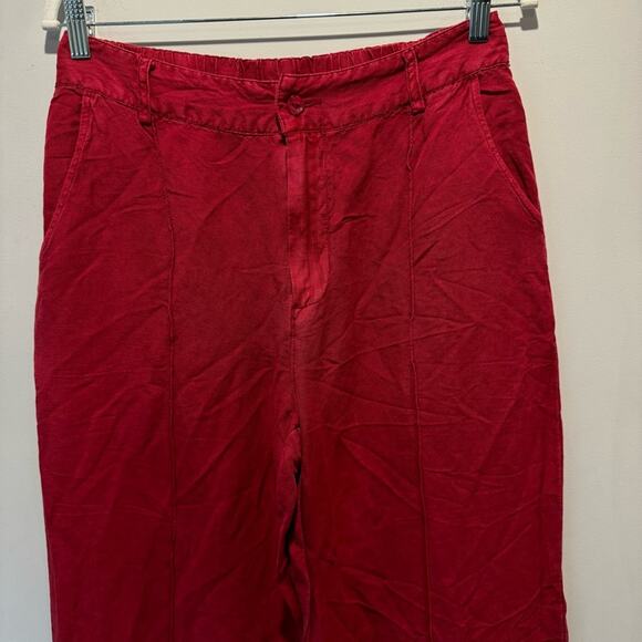 🍁Young Fabulous and Broke Linen Blend Slouchy Straight Leg Relaxed Pants Trouser - Picture 3 of 13